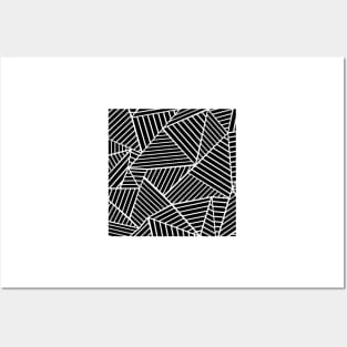 Abstract Lines Zoom Black Posters and Art